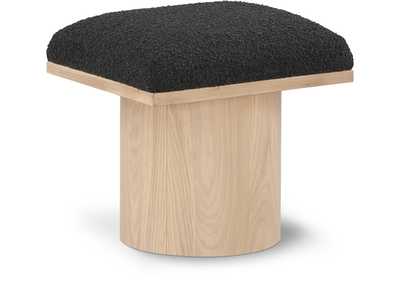 Image for Pavilion Black Boucle Fabric Bench - Stool