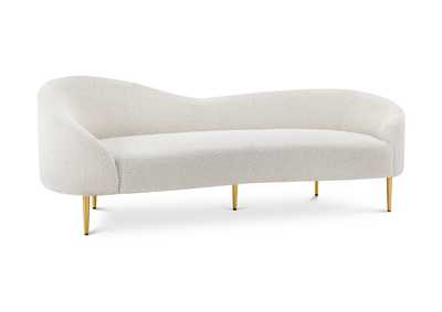Image for Ritz Cream Boucle Fabric Sofa