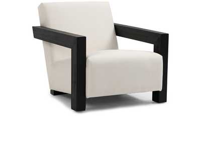 Image for Ward Cream Linen Textured Fabric Accent Chair