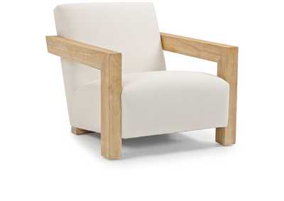 Image for Ward Cream Linen Textured Fabric Accent Chair