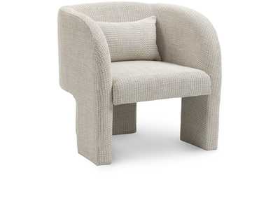 Image for Sawyer Cream Weaved Polyester Fabric Accent Chair