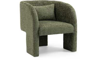 Image for Sawyer Green Chenille Fabric Accent Chair