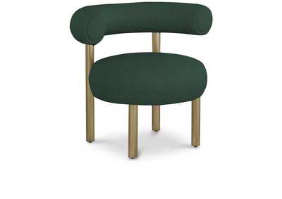 Image for Bordeaux Green Boucle Fabric Accent Chair