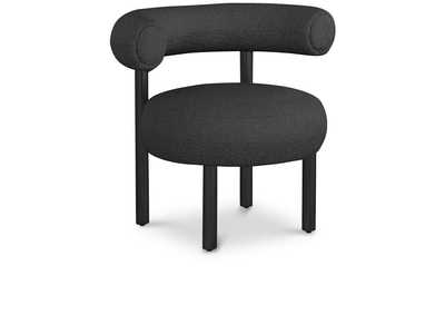 Image for Bordeaux Black Boucle Fabric Accent Chair