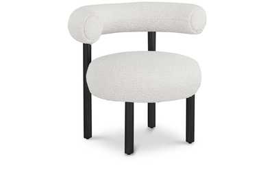 Image for Bordeaux Cream Boucle Fabric Accent Chair