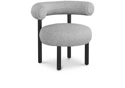 Image for Bordeaux Grey Boucle Fabric Accent Chair