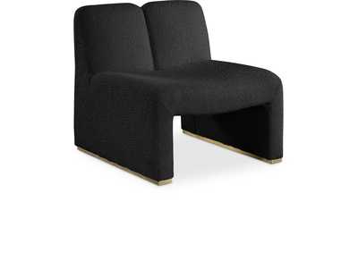 Alta Black Boucle Fabric Accent Chair