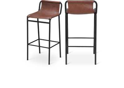 Image for Dax Brown Faux Leather Counter Stool