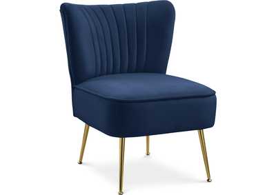 Image for Tess Navy Velvet Accent Chair