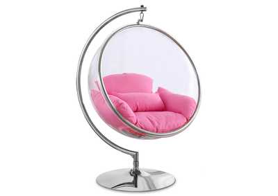 Image for Luna Pink Durable Fabric Acrylic Swing Chair