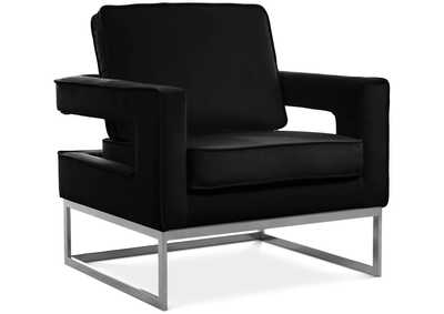 Image for Noah Black Velvet Accent Chair