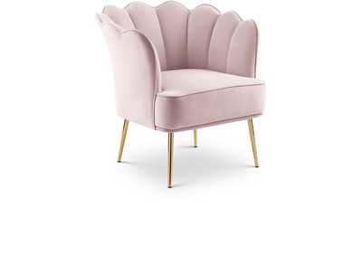 Jester Pink Velvet Accent Chair