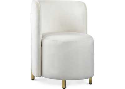 Rotunda Cream Velvet Accent Chair