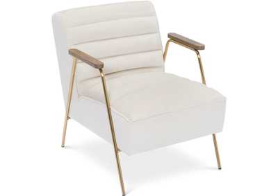 Image for Woodford Cream Velvet Accent Chair