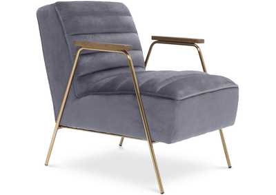 Image for Woodford Grey Velvet Accent Chair