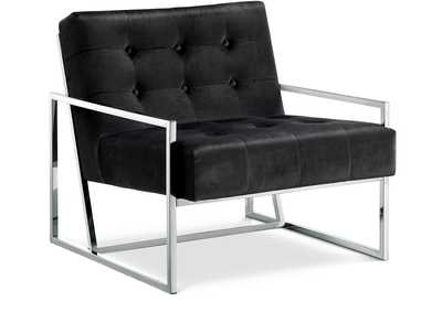 Image for Alexis Black Velvet Accent Chair