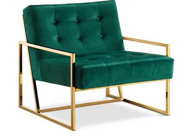 Pierre Green Velvet Accent Chair