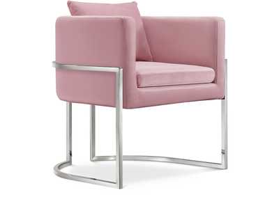 Pippa Pink Velvet Accent Chair