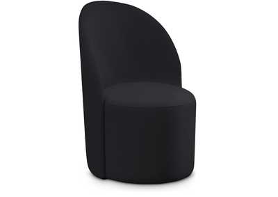 Image for Hautely Black Boucle Fabric Accent Chair