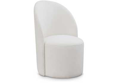 Hautely Cream Boucle Fabric Accent Chair