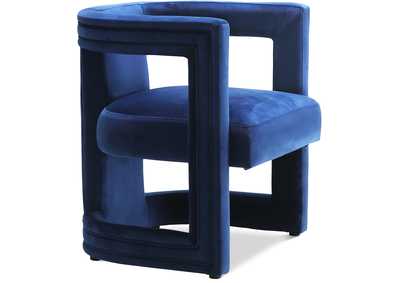 Blair Navy Velvet Accent Chair