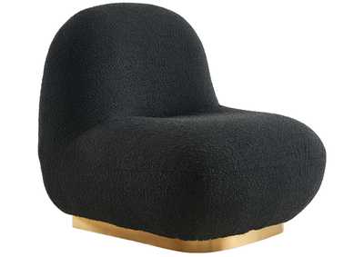 Liam Black Boucle Fabric Accent Chair