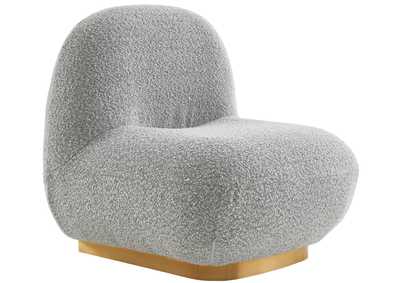 Liam Grey Boucle Fabric Accent Chair