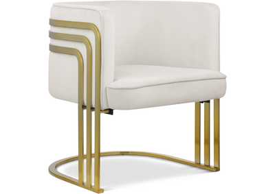 Image for Rays Cream Velvet Accent Chair