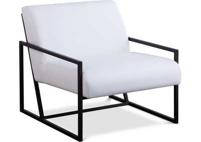 Image for Industry White Faux Leather Accent Chair