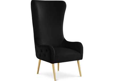 Alexander Black Velvet Accent Chair