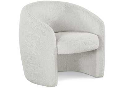 Acadia Cream Boucle Fabric Accent Chair