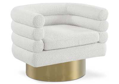 Tessa Cream Boucle Fabric Accent Chair