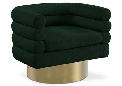 Image for Tessa Green Boucle Fabric Accent Chair