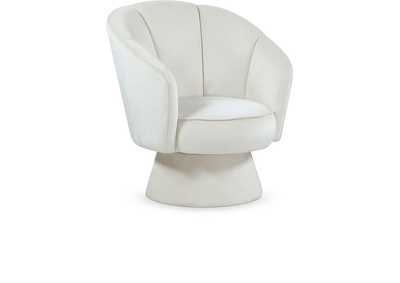 Swanson Cream Velvet Accent Chair