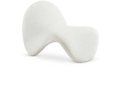 Theodore Cream Fur Accent Chair