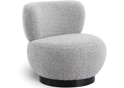 Calais Grey Boucle Fabric Accent Chair