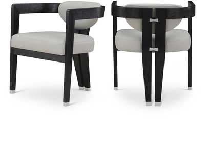 Image for Carlyle Grey Faux Leather Dining Chair