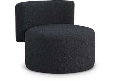 Como Black Boucle Fabric Accent Chair