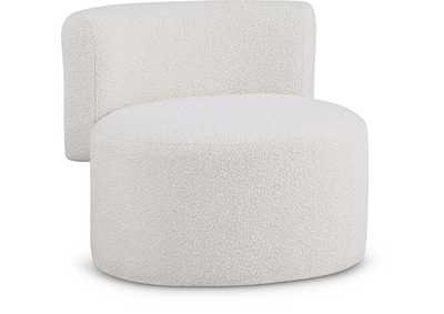 Como Cream Boucle Fabric Accent Chair