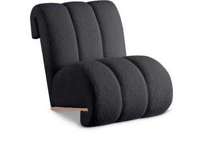 Image for Swoon Black Faux Sheepskin Accent Chair