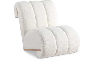 Swoon Cream Faux Sheepskin Accent Chair