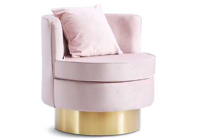 Kendra Pink Velvet Accent Chair