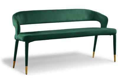 Destiny Green Velvet Bench