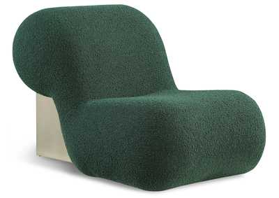 Quadra Green Fabric Accent Chair