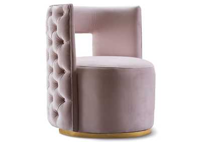 Theo Pink Velvet Accent Chair