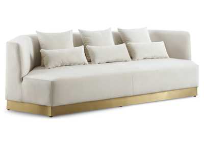 Marquis Cream Velvet Sofa