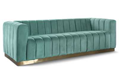 Marlon Mint Velvet Sofa