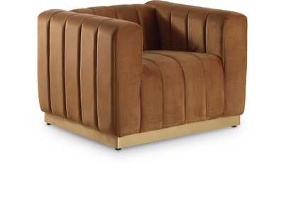 Image for Marlon Saddle Velvet Chair