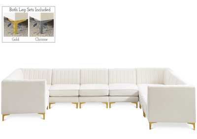 Alina Cream Velvet Modular Sectional