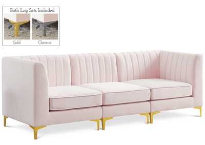 Image for Alina Pink Velvet Modular Sectional